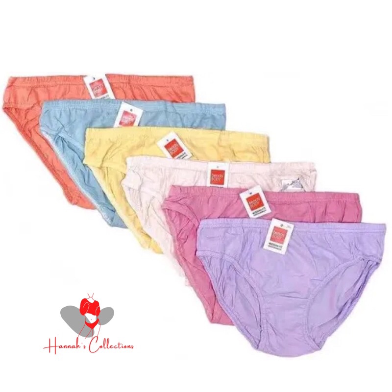 12PCS Plain Bench Ladies panty women branded underwear cotton panties