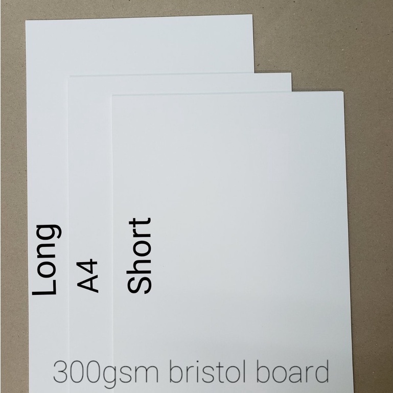 Hot100pcs Bristol board paper 300gsm Long/Short/A4/A3 size (thick
