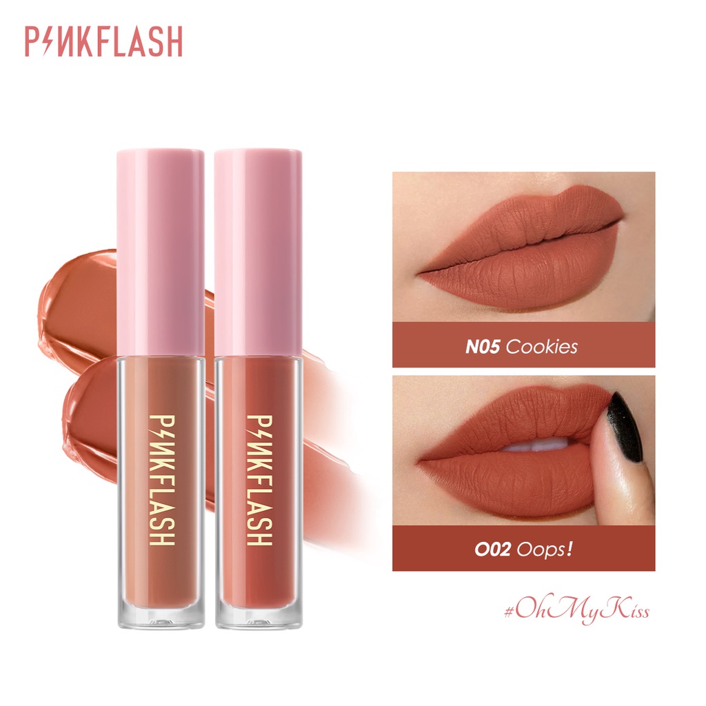 PINKFLASH Soft Matte Liquid Lipstick Waterproof Moisturizes Lip Stick