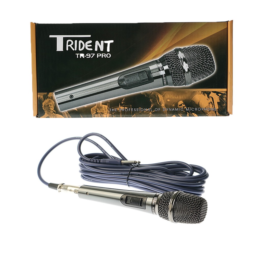 Trident TR97 Professional Dynamic Wired Microphone (Black) Shopee Philippines