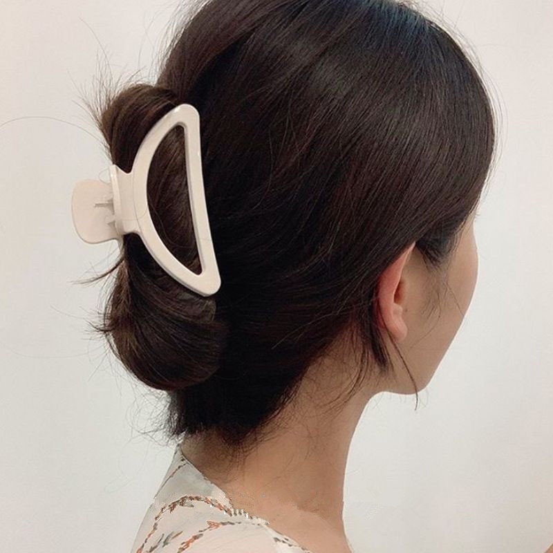 Plastic Hair Claw Clips Hair Catch Barrette Jaw Clamp for Women Half