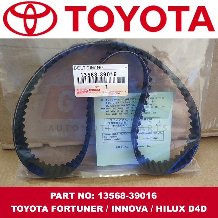 Timing Belt for 1KD 2KD Toyota Innova, Fortuner, Hiace, Hilux 20042018