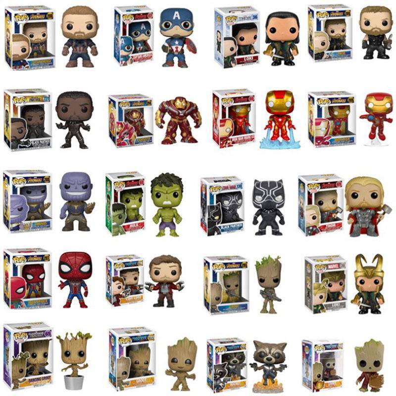 Funko Pop Marvel Avengers 4 Captain America Iron Man Spider Man Thor