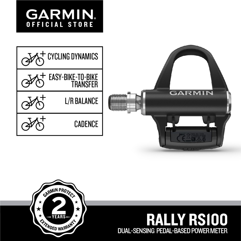 Garmin Rally RS100 Cycling, GPS Pedal Power Meter for Bikers Shopee