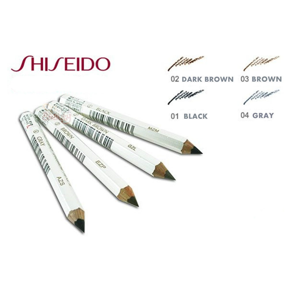 Shiseido Eyebrow Pencil 1.2g (Black/Dark Brown/Brown/Gray) Shopee