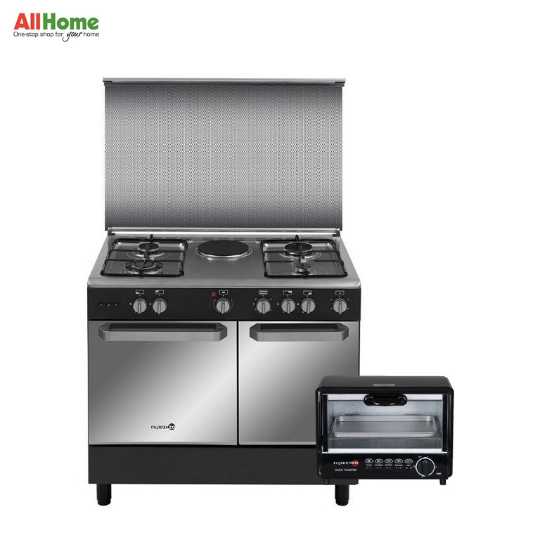 FUJIDENZO FGR9641VCTRMB Range 4Gas+1Electric Hotplate 90cm Shopee