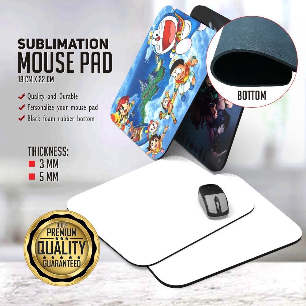 Sublimation Rubber Mouse Pad 3mm / 5mm Shopee Philippines