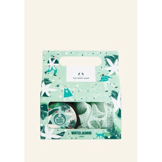 The Body Shop Winter Jasmine Duo (Body Butter & Scrub set) Shopee