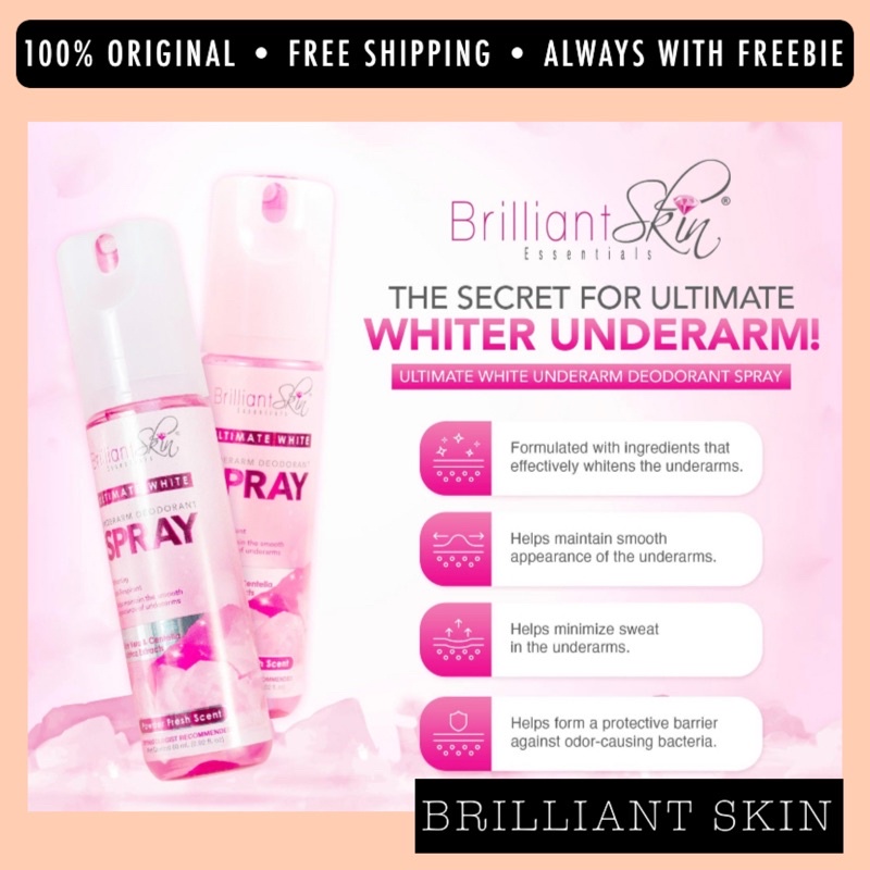 Brilliant Skin Ultimate White Underarm Deodorant Spray Shopee Philippines