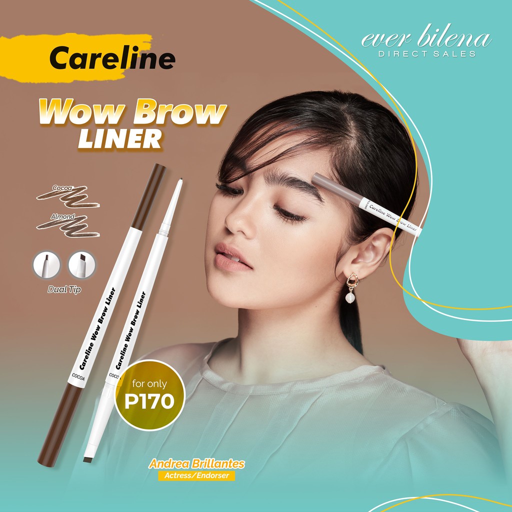 Careline Wow Brow Liner (DUAL ENDED BROW PENCIL) Shopee Philippines