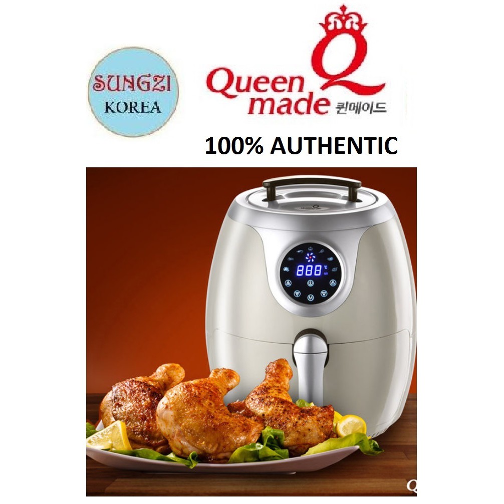 QUEEN MADE Oil Free Korean Magic Air Fryer 7L (Ivory) Shopee Philippines
