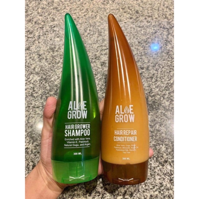 (COD) Aloe Grow Hair Grower Shampoo/Conditioner Shopee Philippines