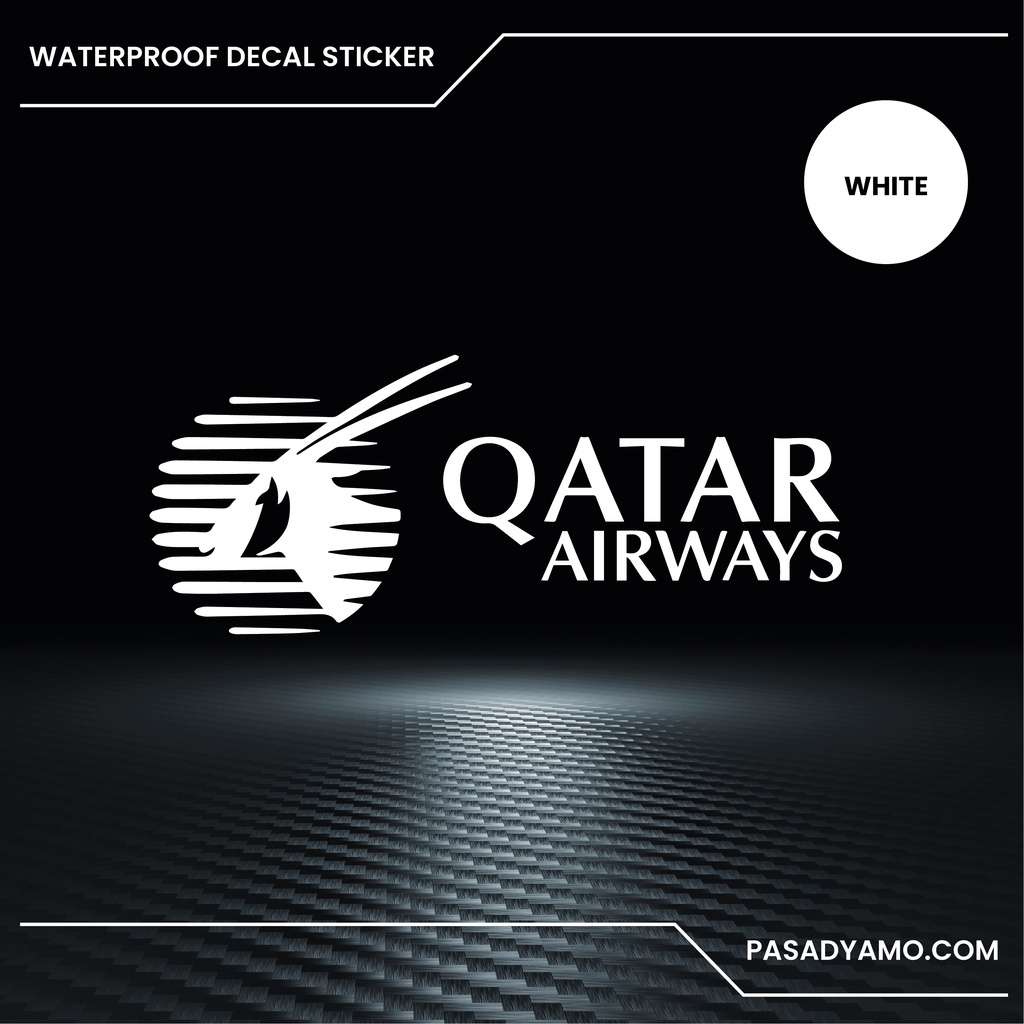 Qatar Airways Pilot Cabin Crew Logo Decal Sticker for Cars Motorcycles