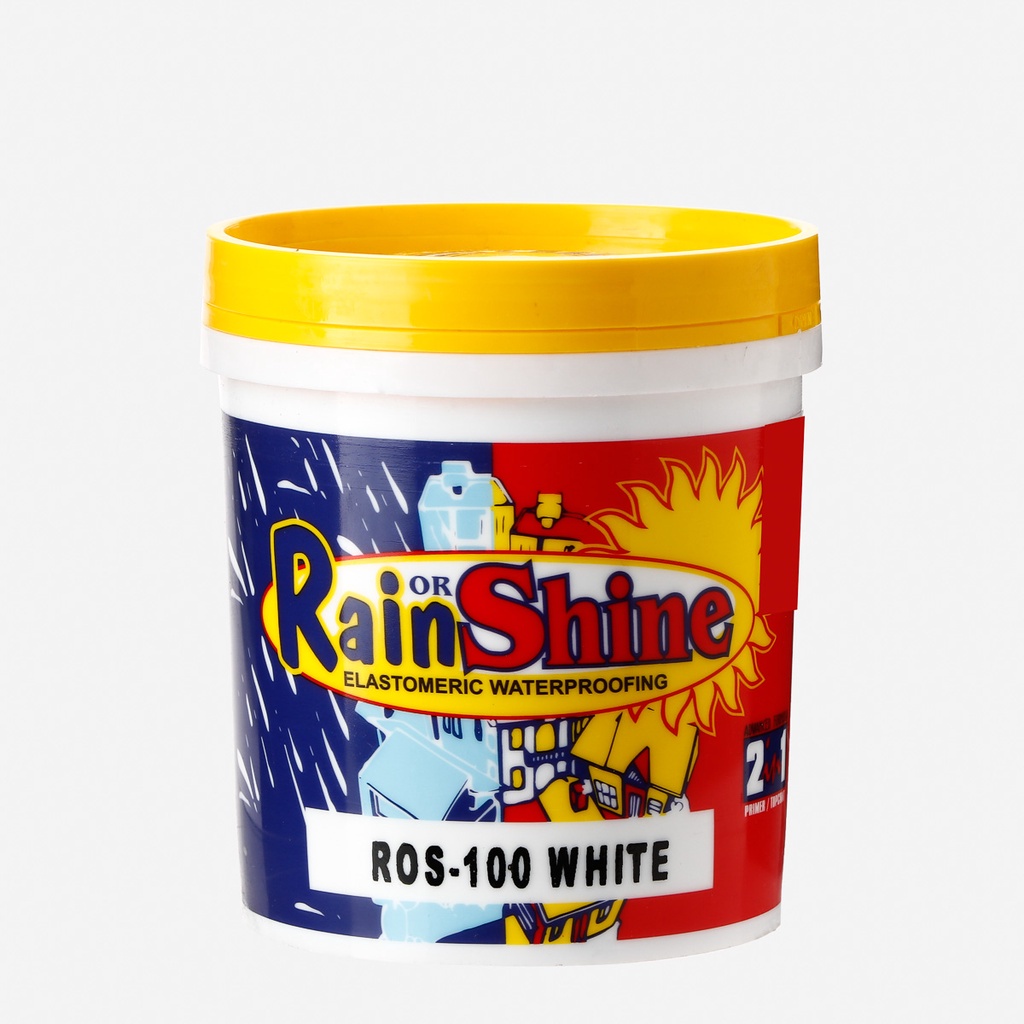 Rain or Shine Elastomeric Waterproofing Paint 1L ROS100 White Shopee Philippines