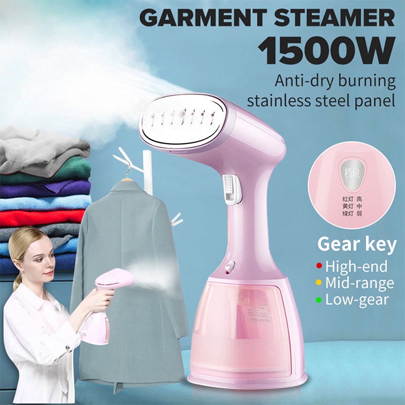Handheld Steamer iron baju steamer 1500W Highpower Vertical Lightweight Portable Garment