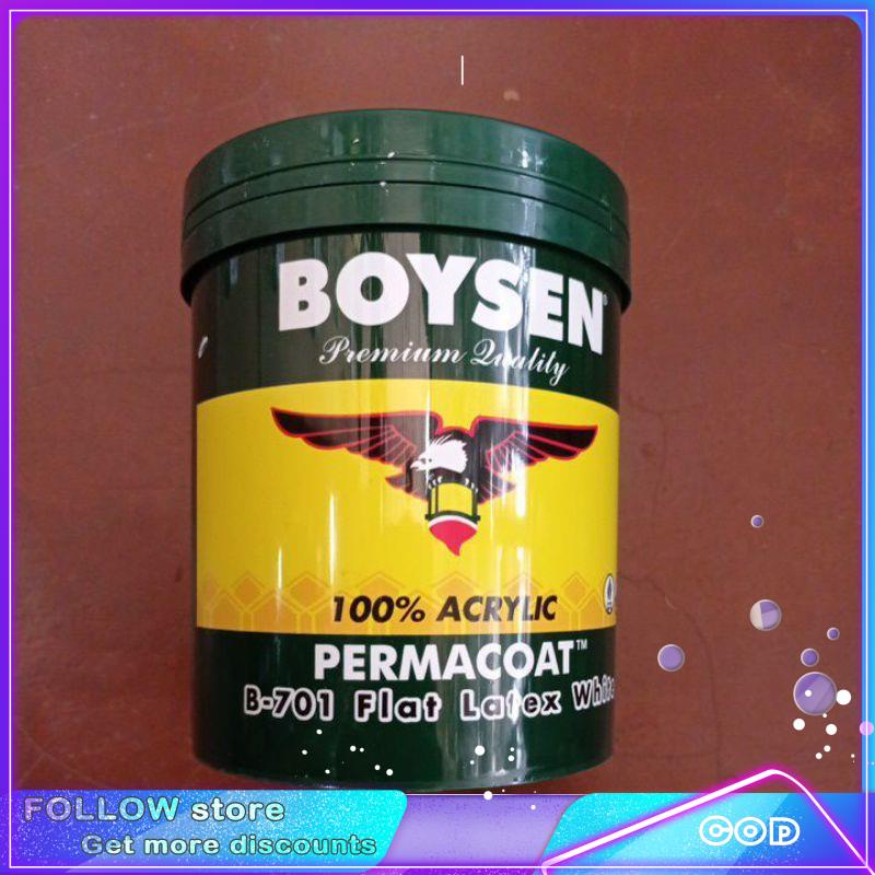 Boysen flat latex white b701 1 liter pambato pintura water base 1