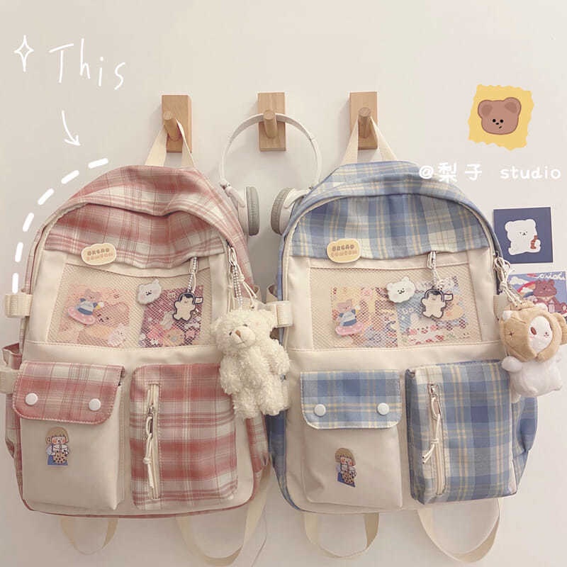 Schoolbag Female Korean Style High School College Student Backpack Cute