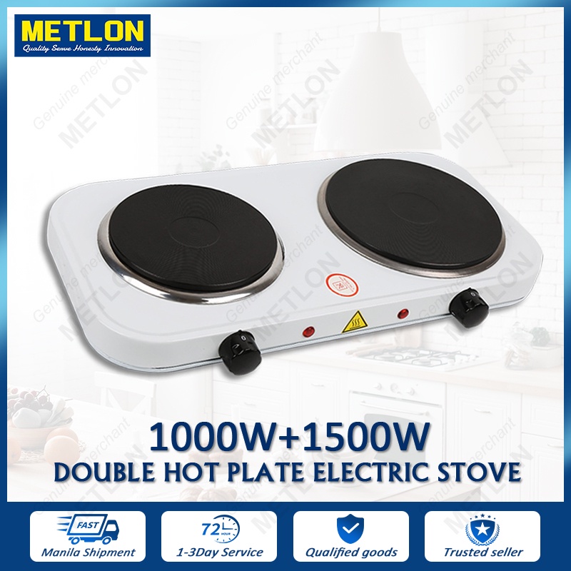 Double Electric Furnace Hot Plate 2500W Cooktop Electric Burner
