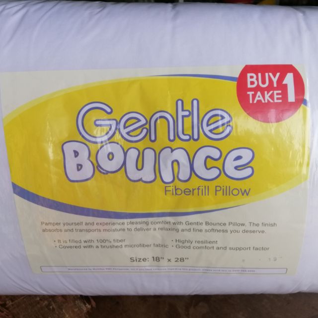 GENTLE BOUNCE FIBERFILL PILLOW 18X28 COTTON CASE Shopee Philippines
