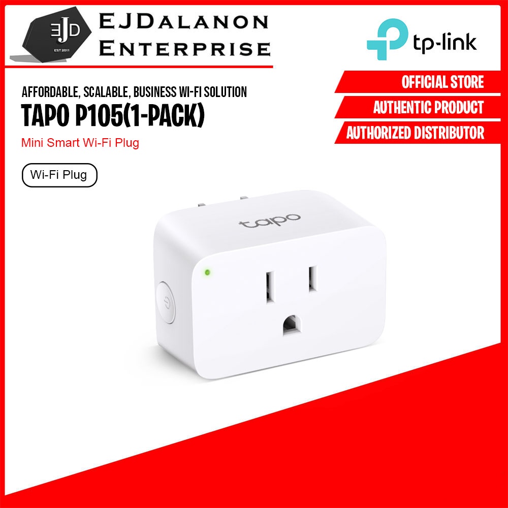 TP-Link Tapo P105 1-Pack Mini Smart Wi-Fi Plug Voice Control Remote
