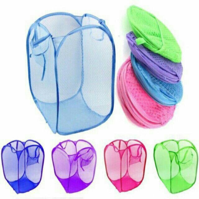Nylon Fabric Foldable Laundry Basket Shopee Philippines