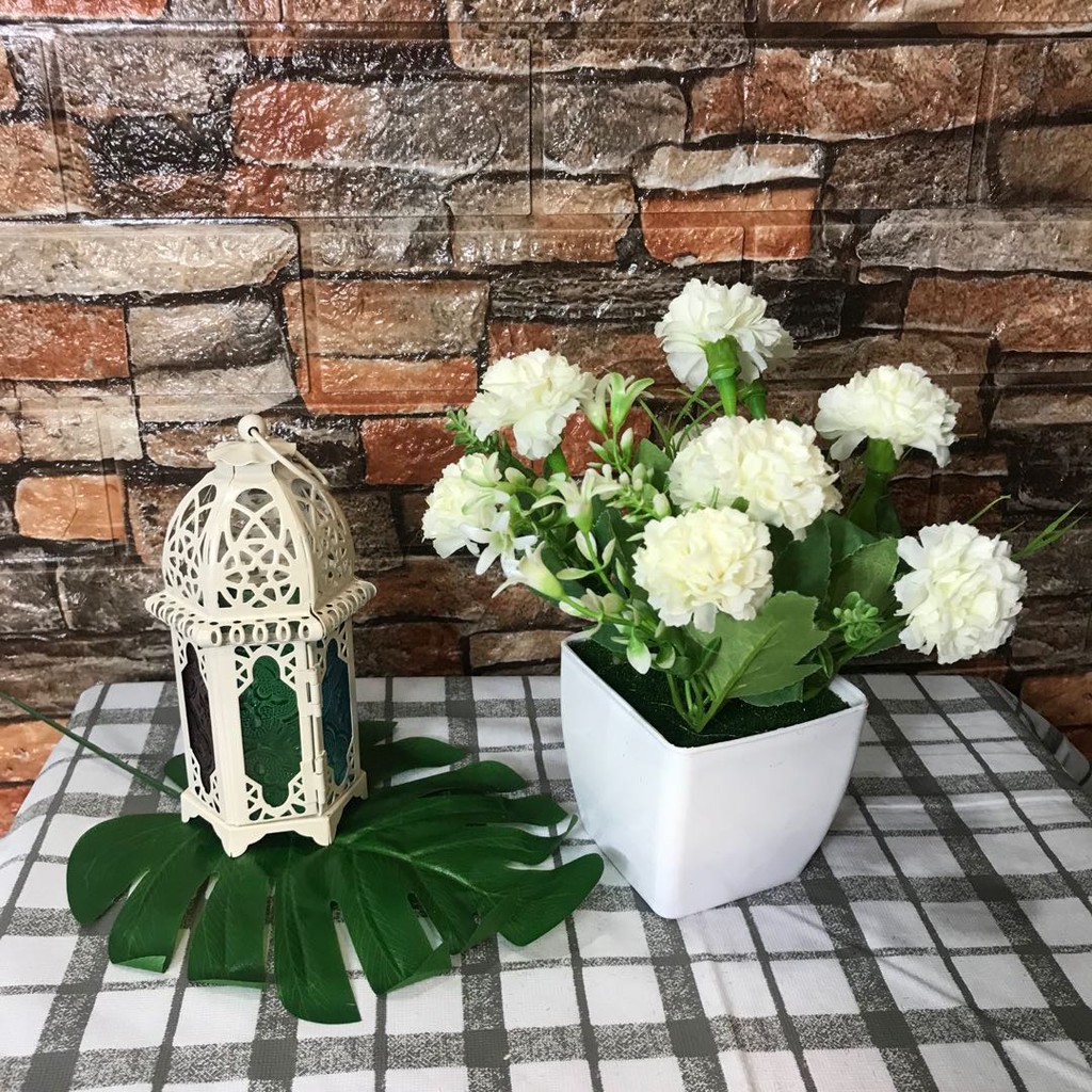 Fake Flowers In Pot Flower With Vase Table Potted Plants 激安価格と即納で通信販売