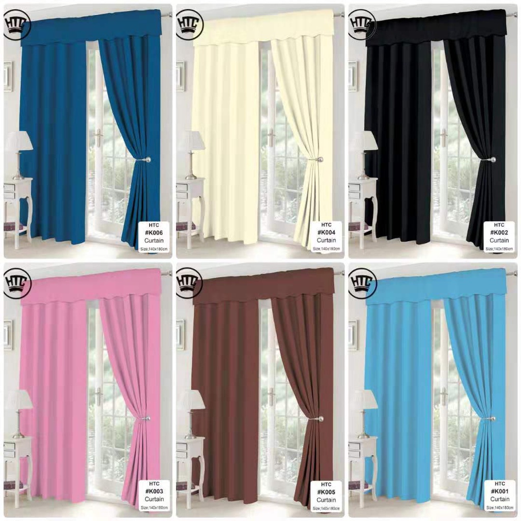 1pc Plain Curtain for Window Door Room Home Decor Shopee Philippines