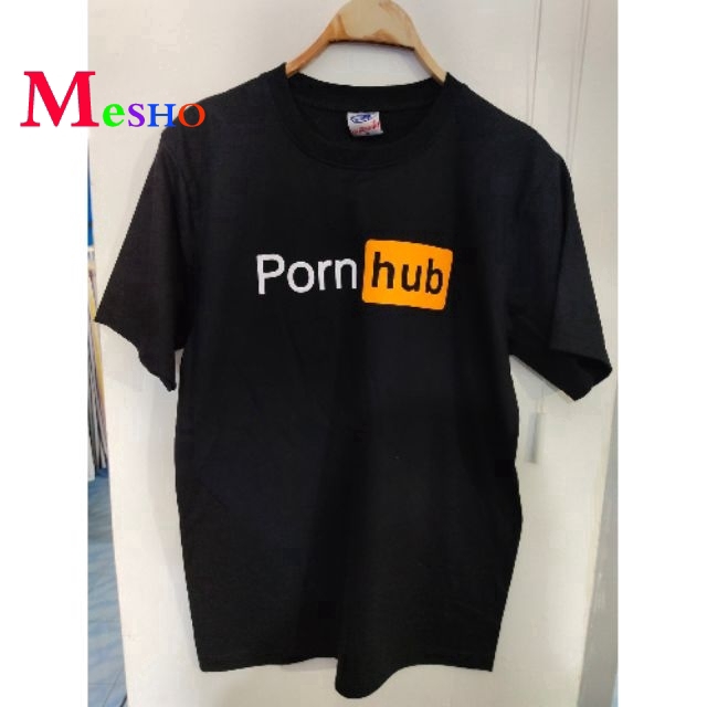 PornHub Shirt Plus Size White Black Tops Women Men Unisex | Shopee