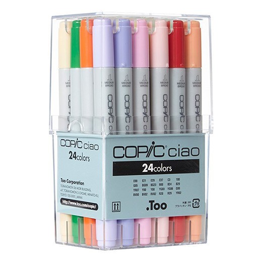 Copic Ciao Markers 24 Colors Set Shopee Philippines