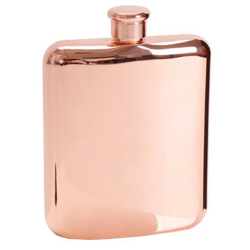 Rose Gold 6 Oz Stainless Steel Vodka Hip Flask Alcohol Bottle Shopee