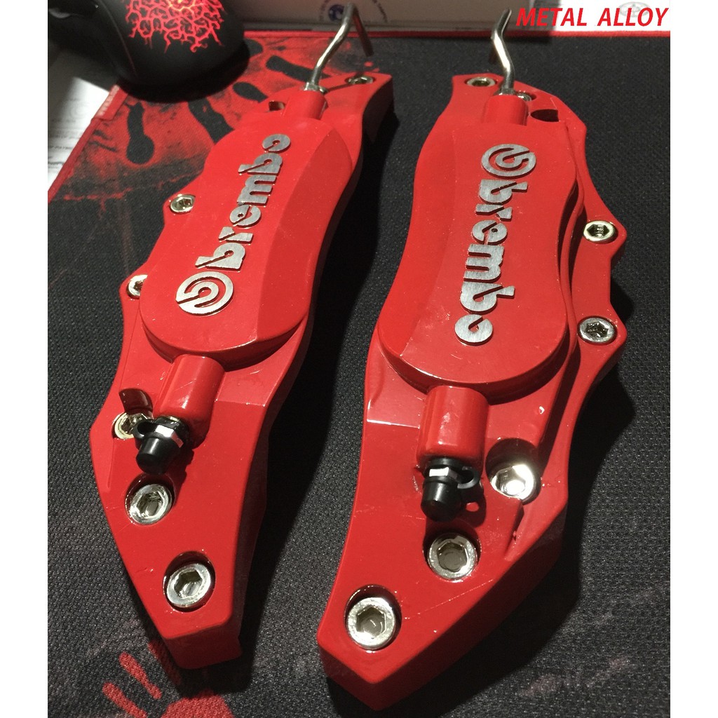 Brembo Caliper Cover Universal RED METAL ALLOY Shopee Philippines
