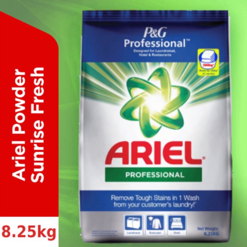 Ariel Laundry Detergent Powder Professional Sunrise Fresh 8.25Kg