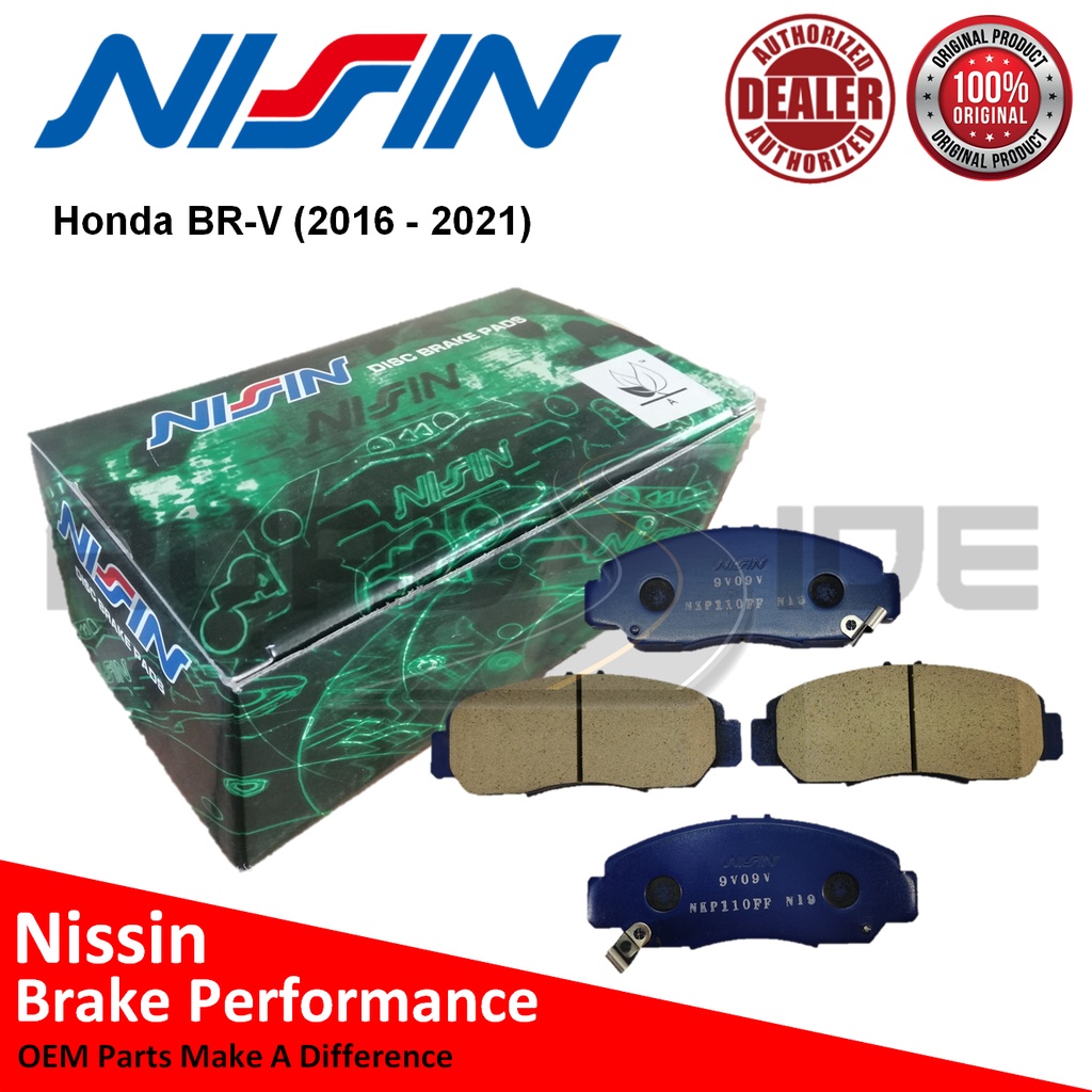 NISSIN Performance Front Brake Pads for Honda BRV (2016 2021) Shopee Philippines