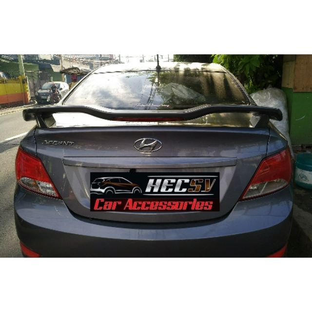 Hyundai Accent 20112018 Spoiler Matte Black Shopee Philippines