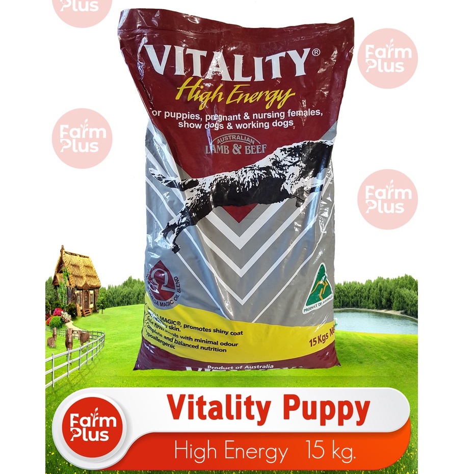 Vitality High Energy Dog Food for Puppies (15kg) Shopee Philippines
