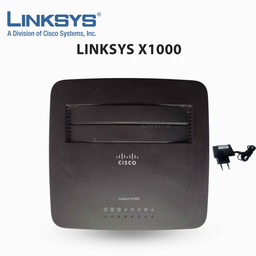 Cisco Linksys X1000 N300 WiFi Router with ADSL2+ Modem Wireless Wifi