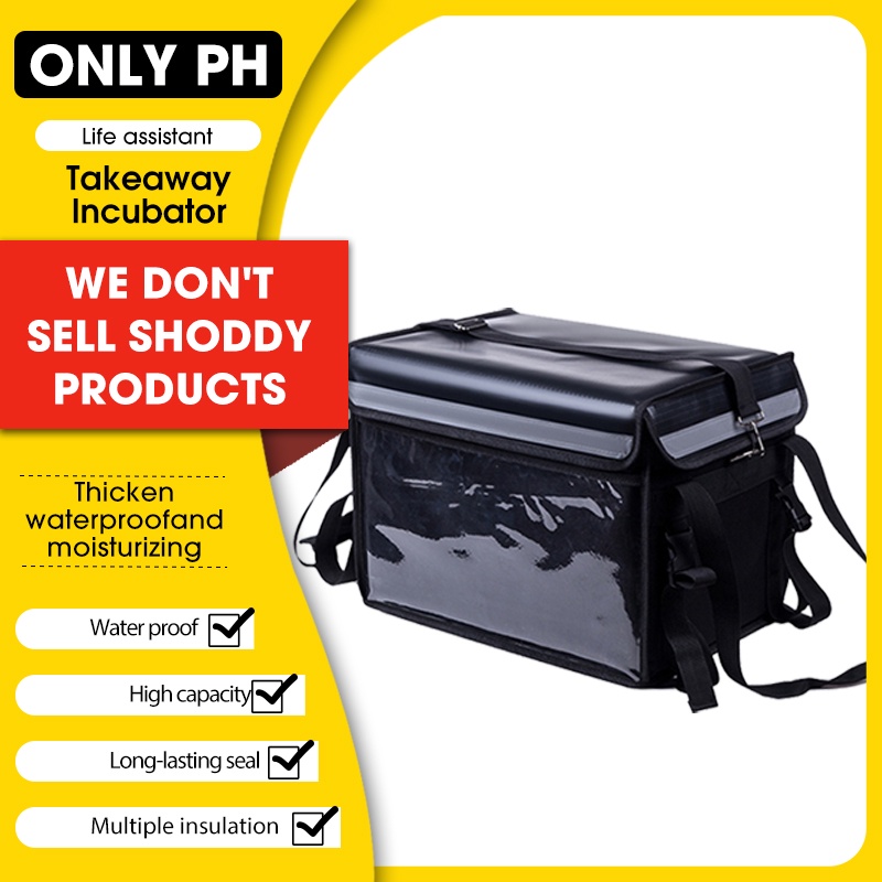 ONLY PH Extra Large Insulated Catering Bag Delivery Bag For Motorcycle For Food Rider Delivery