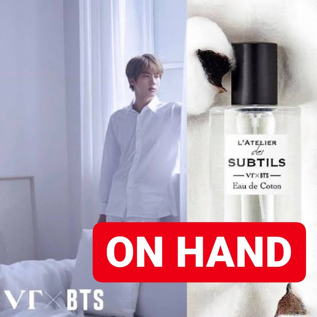 VT x BTS L'Atelier Des Subtils Eau de Coton Jin Perfume 50ml + 15