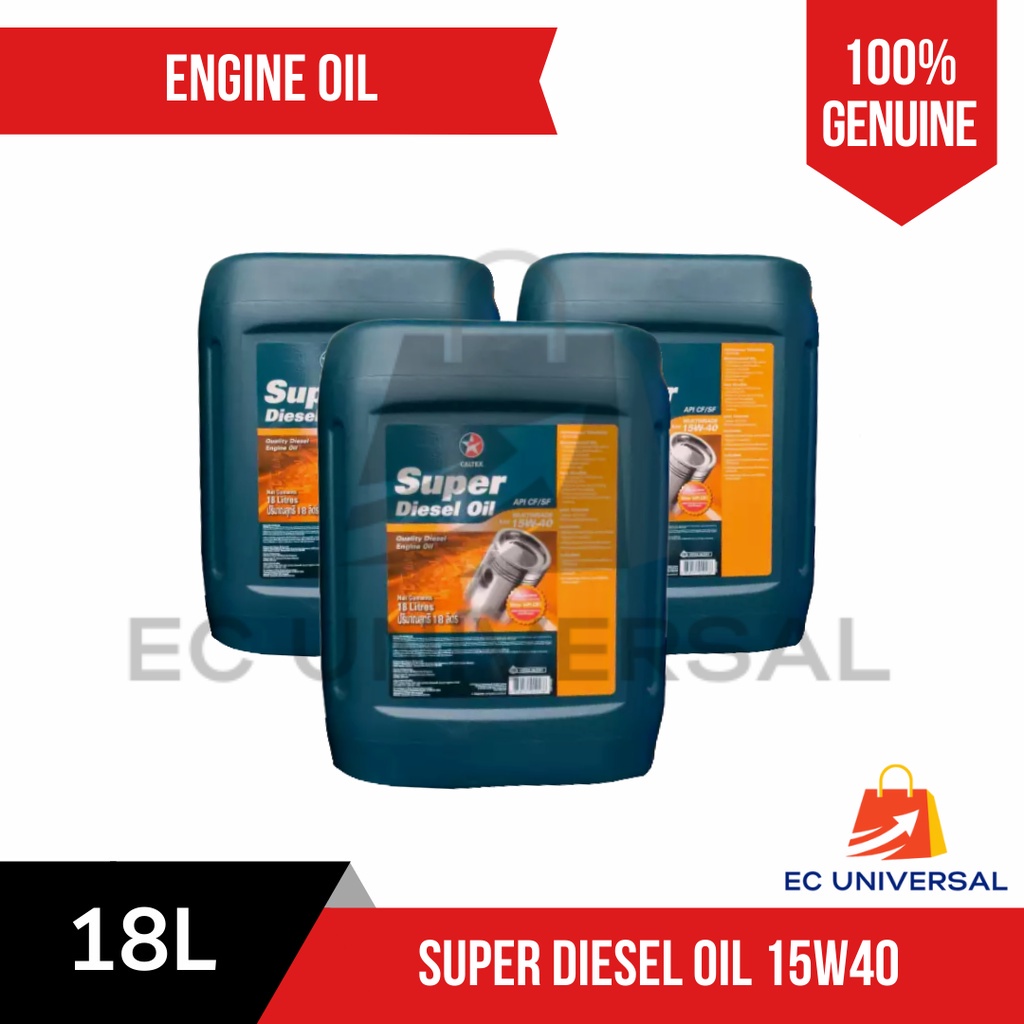 ♧Caltex Super Diesel CF SAE 15W40 Diesel Engine Oil 18 Liters Pail