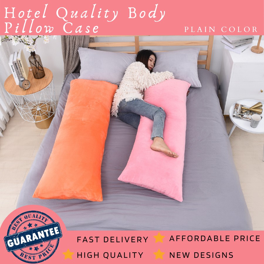Long/ body pillowcase High Quality Cotton Plain Body Pillow Case Design