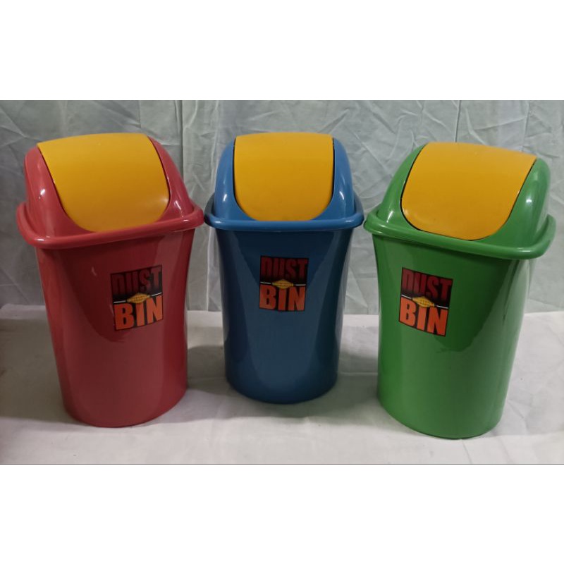 Colored Plastic Dust Bin w/ Swing Cover ( 500 ) Shopee Philippines