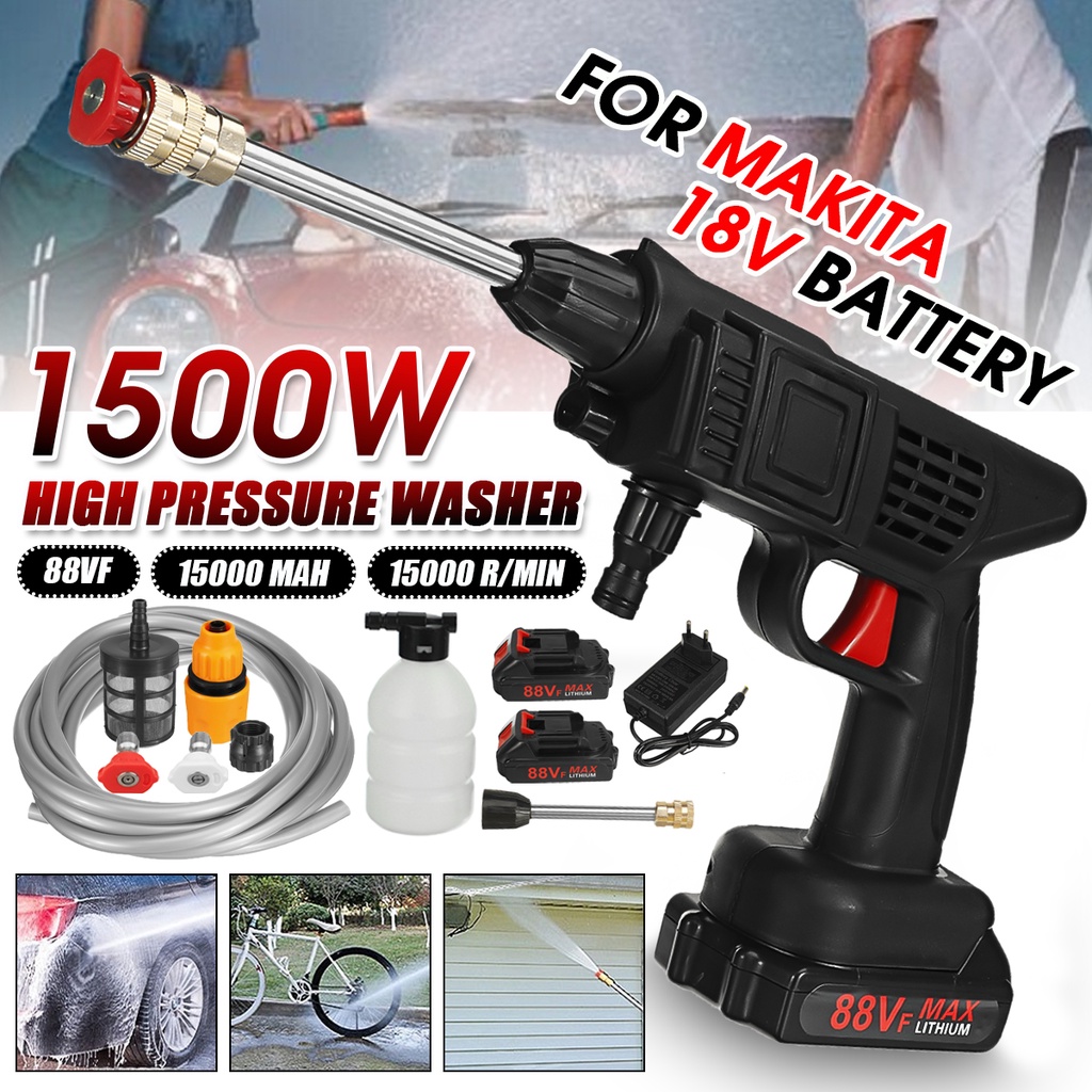 D31r 60 Bar 1500W Cordless High Pressure Car Washer Rechargeable Car