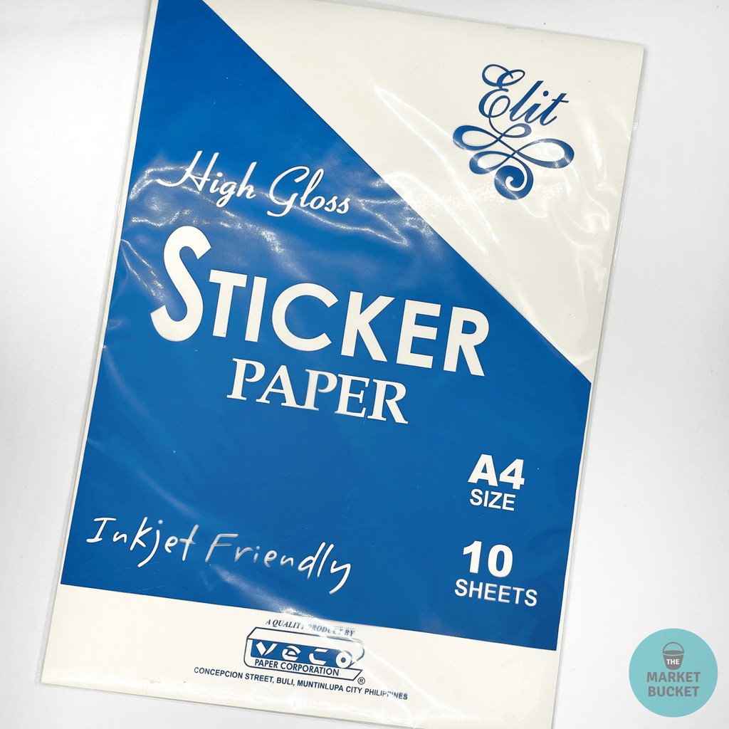 35 A4 Size Glossy Sticker Paper Notorioustomo