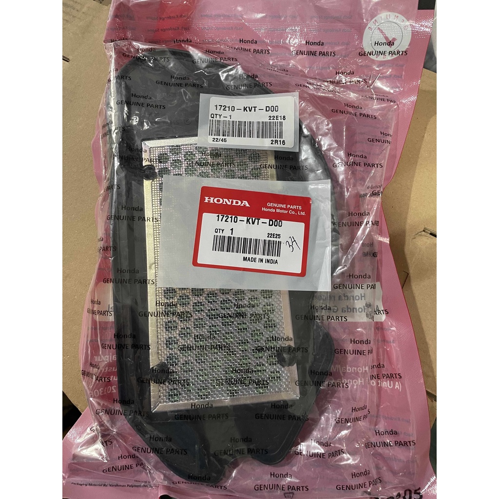 Honda Genuine Air Filter 17210kvtd00 for Dio 110 Shopee Philippines
