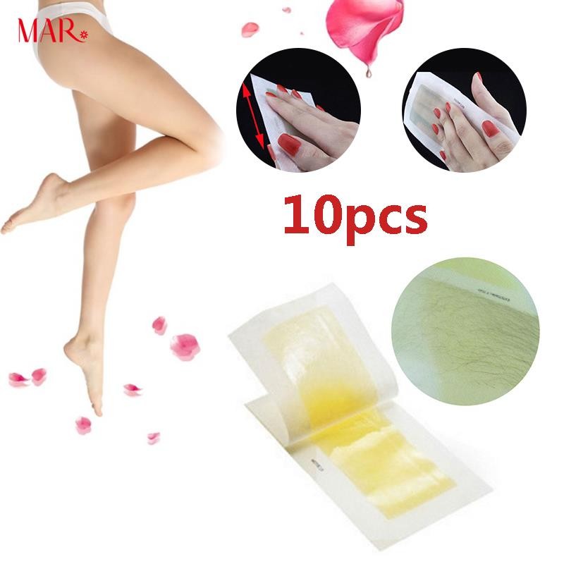 10Pcs Professional Armpit Leg Hair Removal Wax Paper Remove Hair