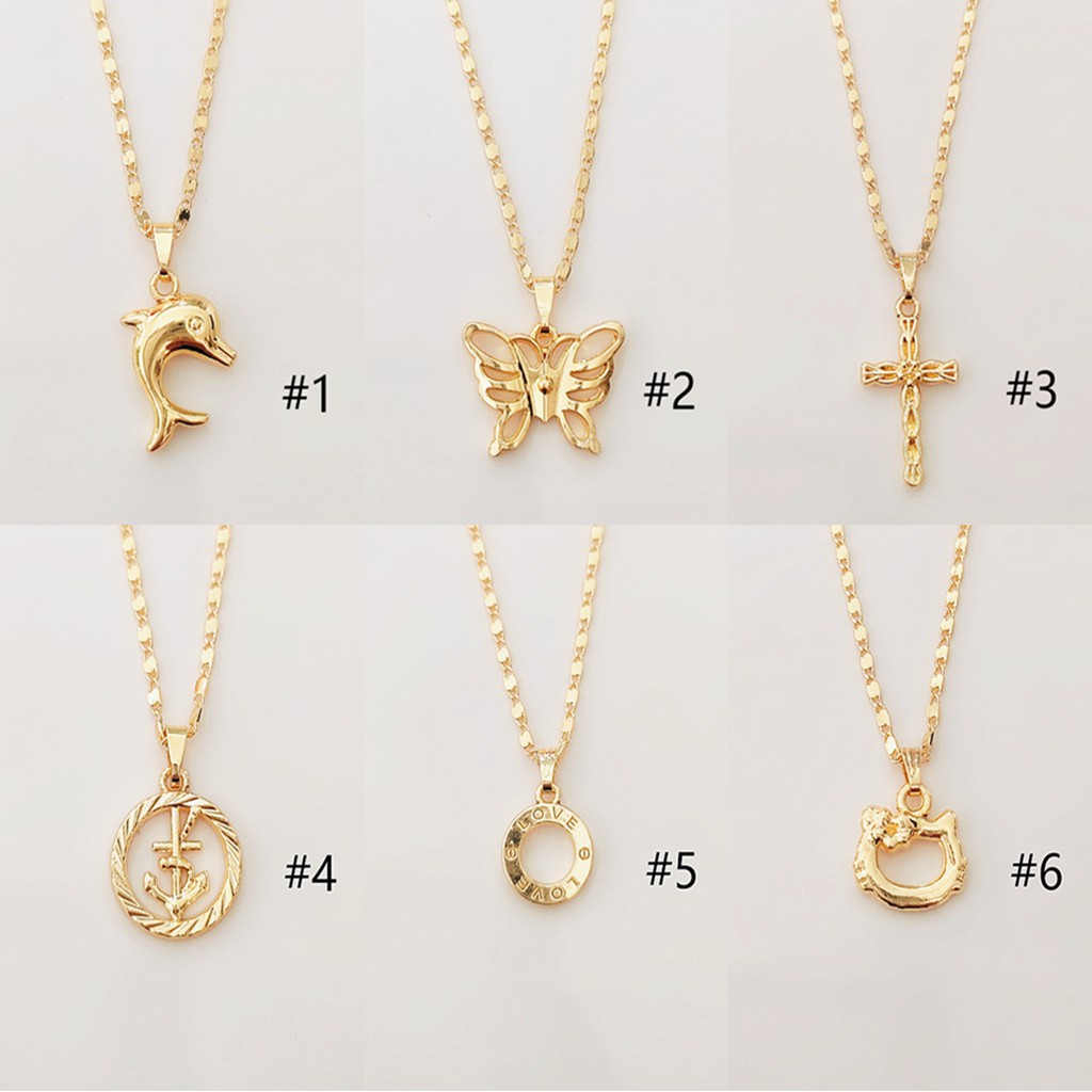 New Bangkok Gold Pendant Necklace for women Shopee Philippines