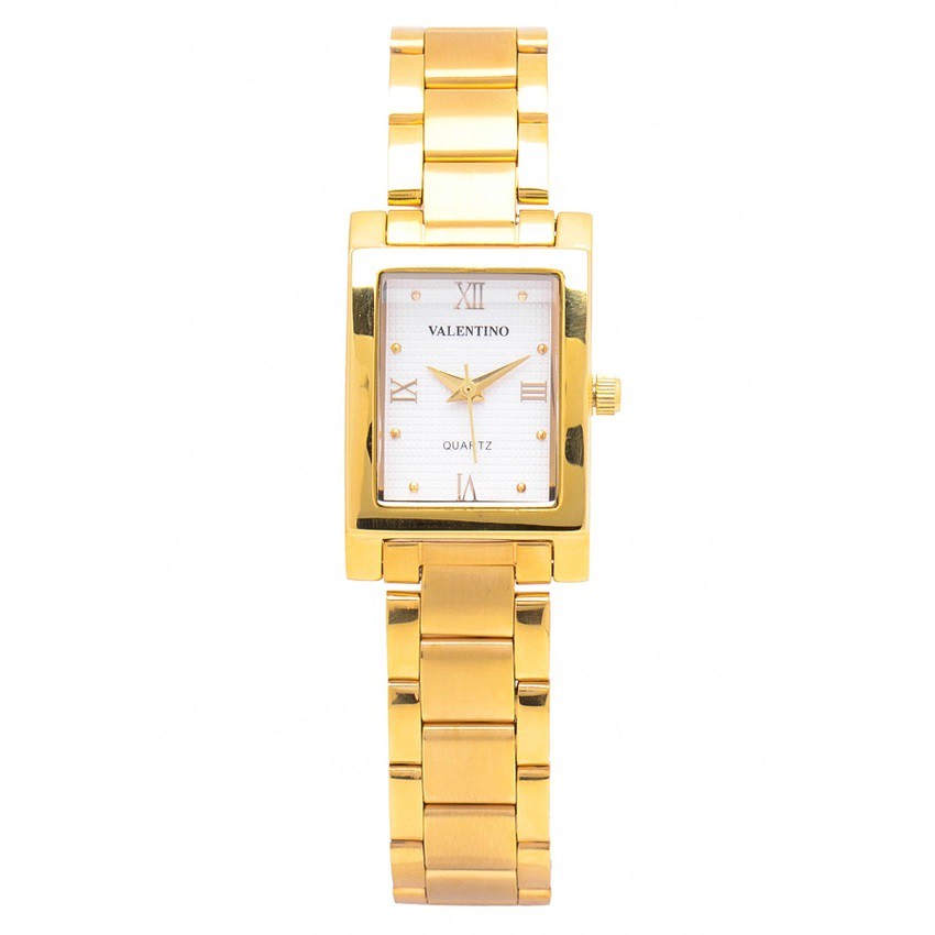 Valentino Watch for Women 20121782Gold WHITE ROMAN Gold Stainless