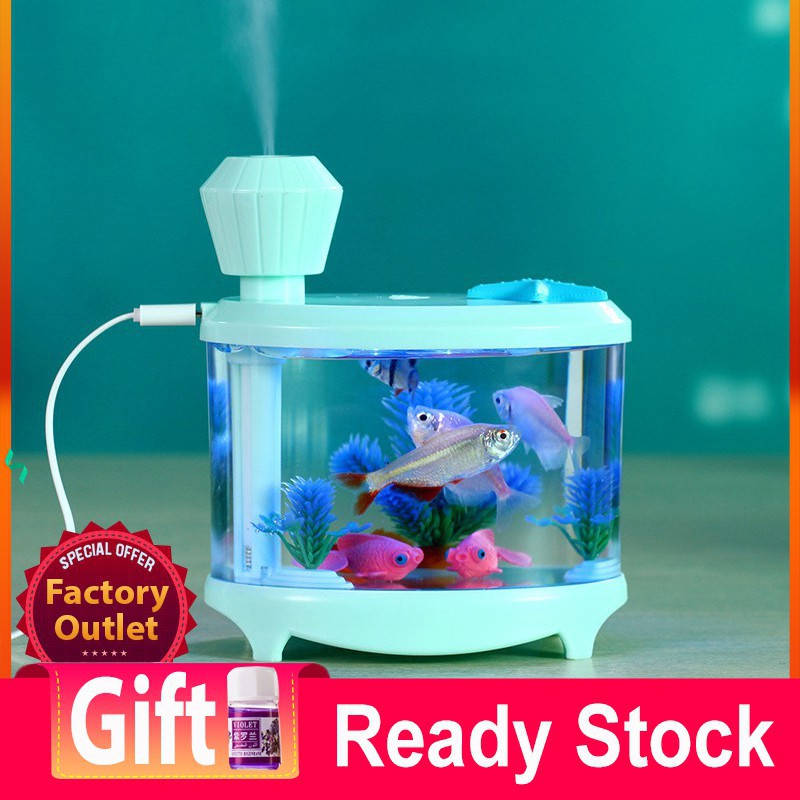 460ML Fish Tank Atomized Air Humidifier USB Mini Hydrating Steamed With