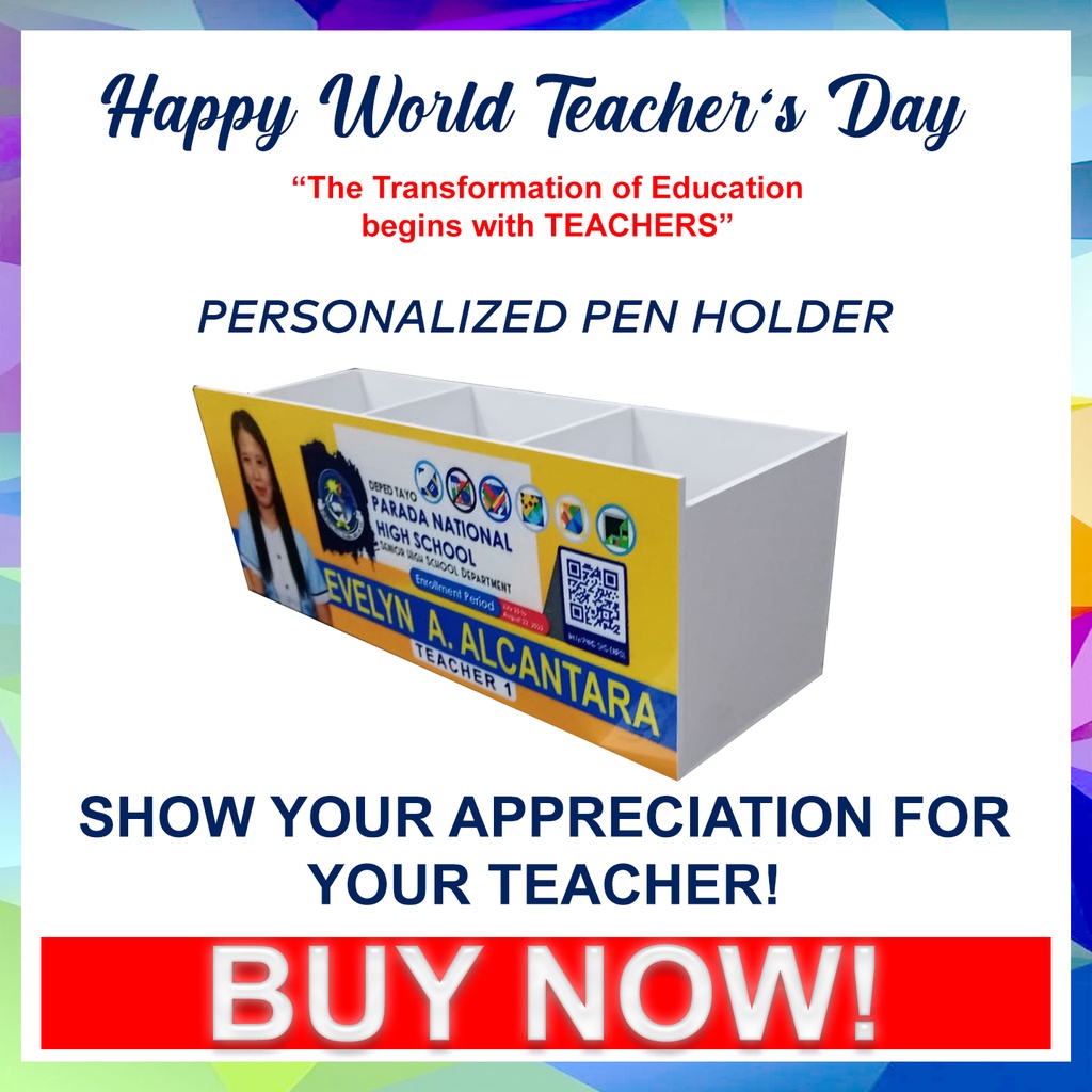 Desk Name Plate (pen/cp holder) Customized Sintra Board Shopee Philippines