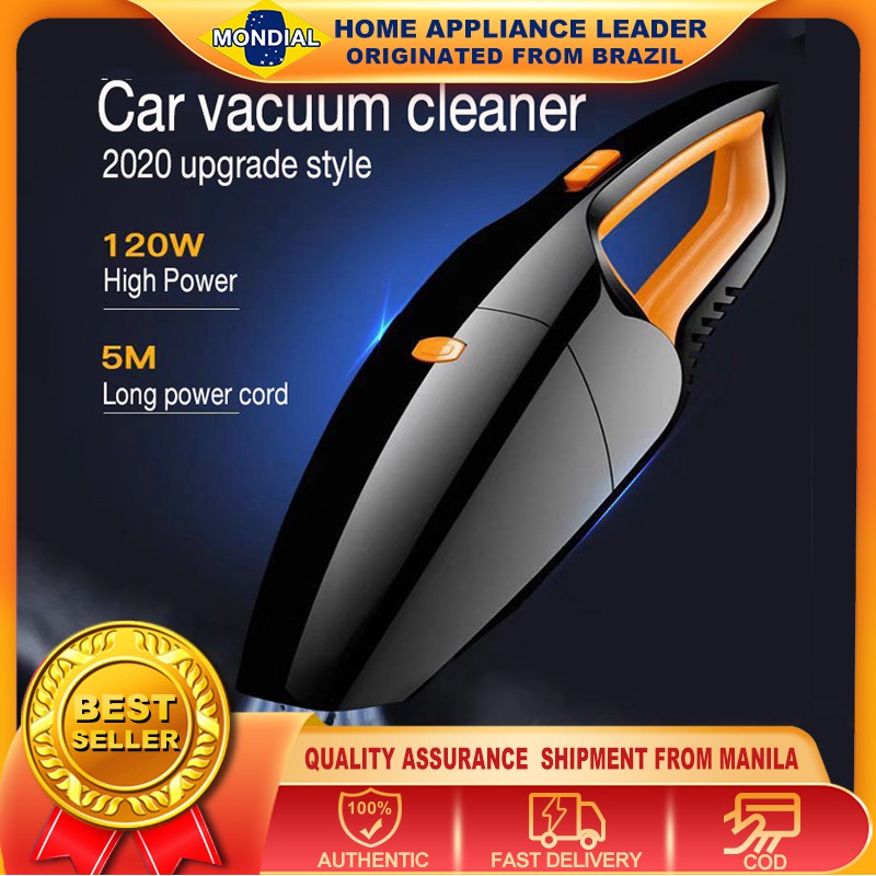 120W Super Power Car Vacuum Cleaner, Car Vacuum Cleaner, Free Accessories, Mite Dust Cleaner